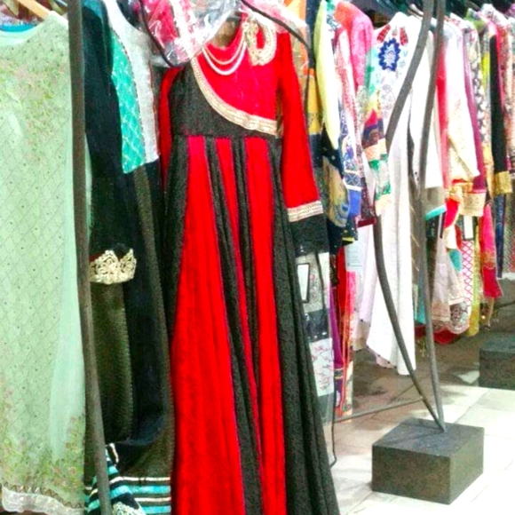 Designer maxi dress pakistani indian clothes - Picture 1 of 3